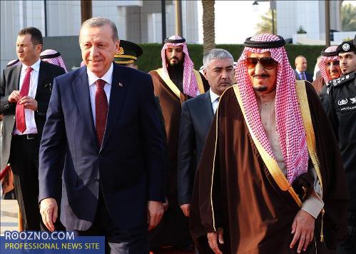 همسر اردوغان در عربستان به پستو رفت
