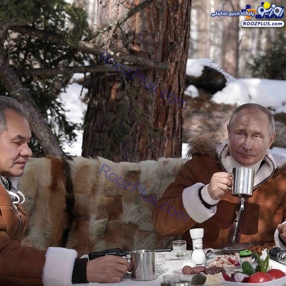 خوشگذرانی پوتین در جنگل های سیبری/عکس