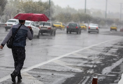 تداوم وزش باد شدید، برف و باران در تهران