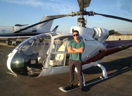 هلیکوپتر شخصی محمدرضا گلزار جنجال به پا کرد! + عکس