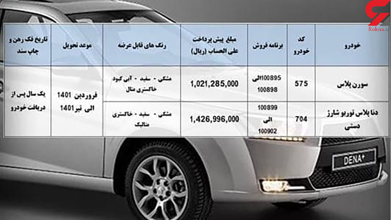 شروع پیش فروش یک ساله 2 محصول ایران‌ خودرو از امروز