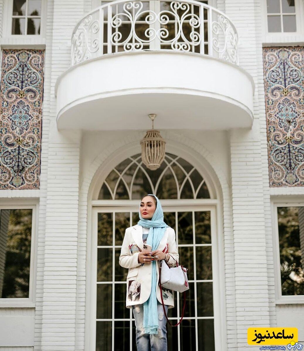 الهام حمیدی در عمارت شاهانه و لاکچری اش /عکس