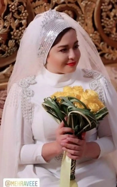 لو رفتن عکس عروسی لاکچری مهراوه شریفی نیا
