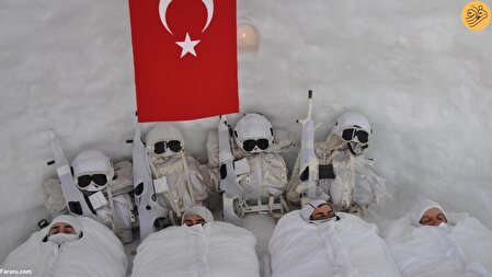 آموزش کماندو‌های ترکیه در سرمای منفی ۲۵ /عکس