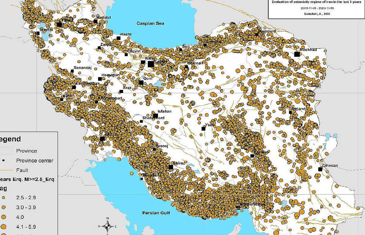 کدام مناطق ایران بیشتر زلزله می‌آید؟ /آدرس فعال‌‌‌ترین گسل‌‌‌ها