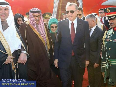 همسر اردوغان در عربستان به پستو رفت