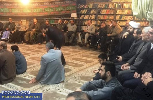 عیادت نوه امام از آسایشگاه جانبازان ثارالله/عکس عیادت نوه امام از آسایشگاه جانبازان ثارالله/عکس