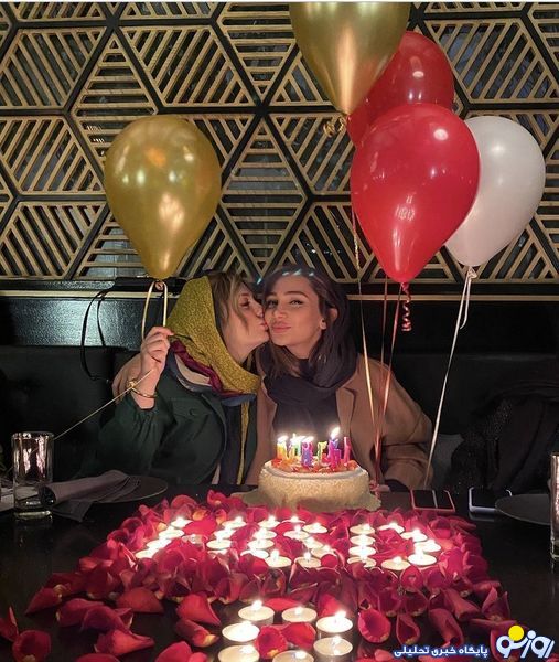 نیوشا ضیغمی در جشن تولد لاکچری خواهرش /عکس