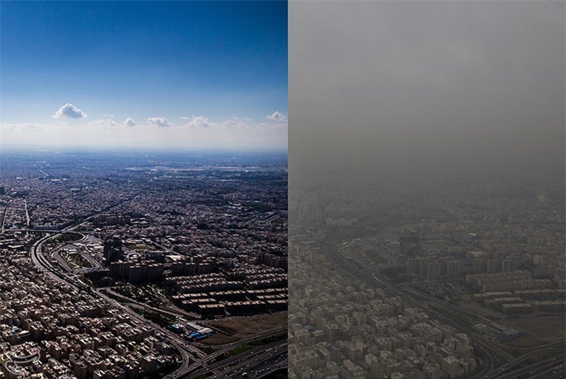 رفع آلودگی هوای تهران به لطف باد