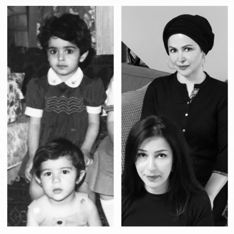 عکس بامزه کمند امیرسلیمانی با دوست دوران کودکی اش