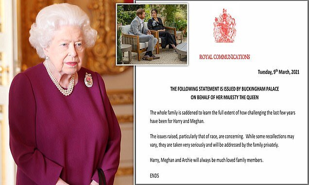 واکنش ملکه انگلیس به اظهارات عروس خانواده سلطنتی: مسائل مطرح شده درباره نژاد، نگران کننده هستند؛ رسیدگی می‌کنیم