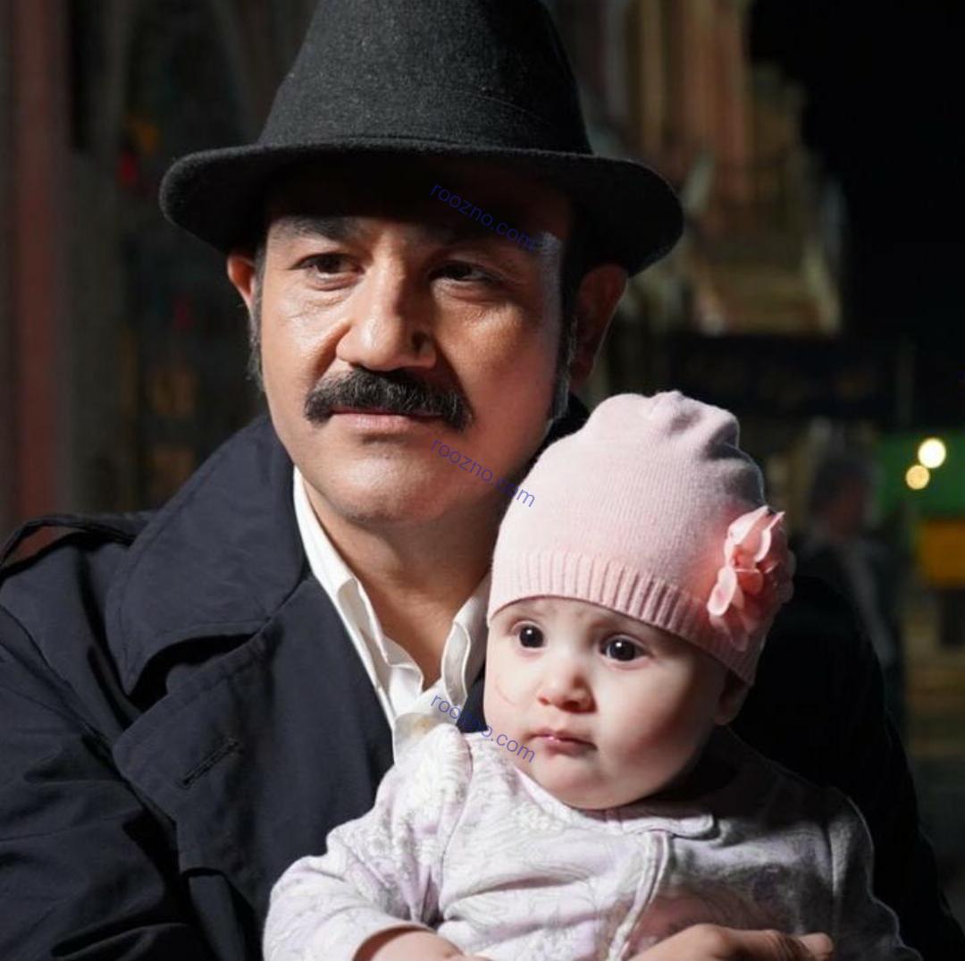 قربون صدقه مهران غفوریان برای دخترش/عکس