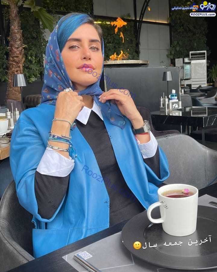 تیپ متفاوت الناز شاکردوست در آخرین جمعه سال+عکس