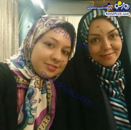 آزاده نامداری در کنار خواهرش+عکس