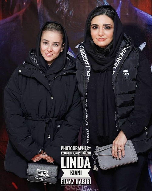 الناز حبیبی و لیندا کیانی در اکران صحنه زنی/عکس