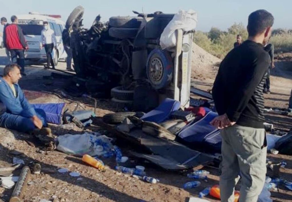 10 کشته و 16 زخمی در زنجیره جاده اهواز - خرمشهر