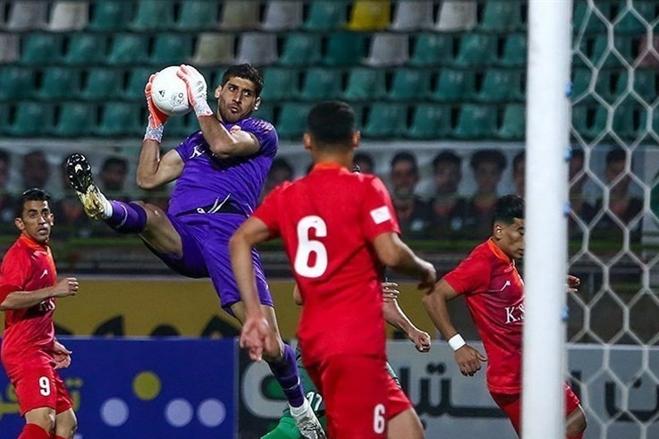 ماجرای وقت تلف کردن گلر فولاد در مقابل پرسپولیس ماجرای وقت تلف کردن گلر فولاد در مقابل پرسپولیس