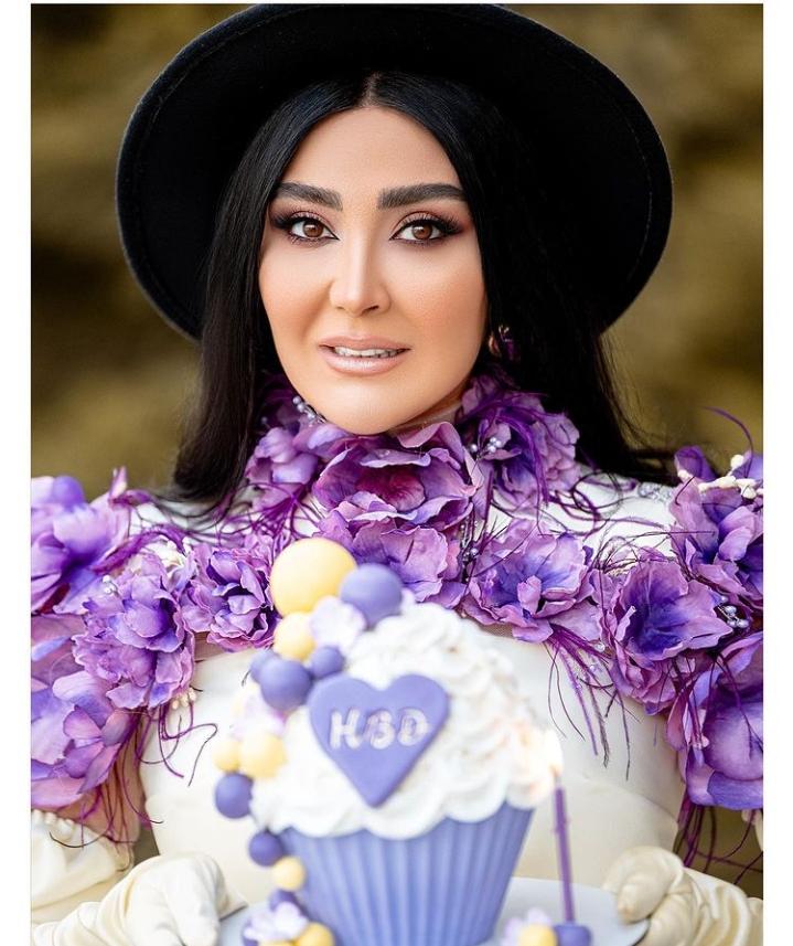 ژست های عجیب مریم معصومی در جشن تولدش/عکس