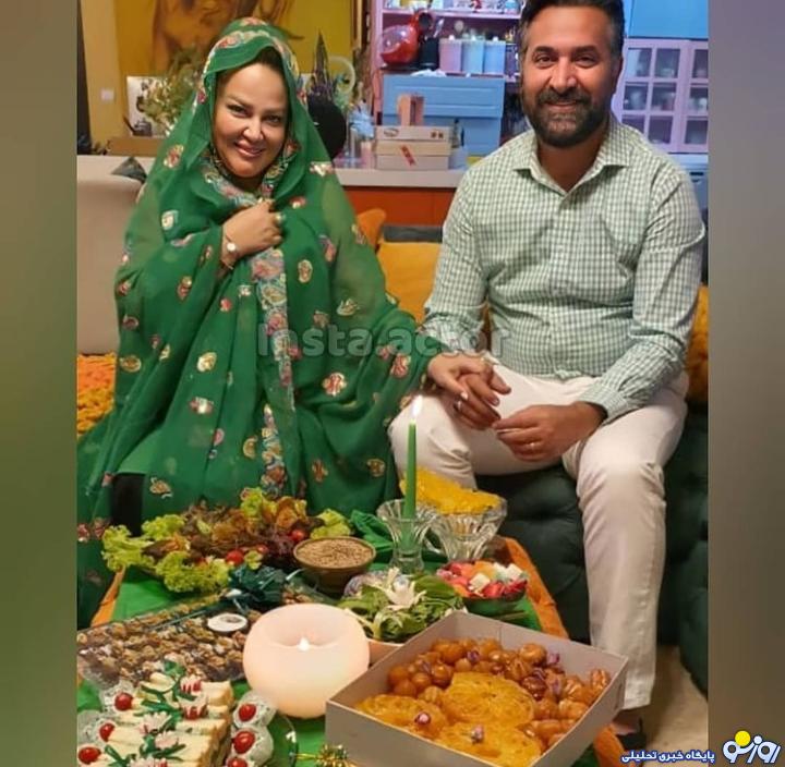 روزه&zwnj;داری بهاره رهنما و همسرش + عکس