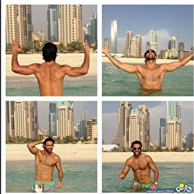 عکس جنجالی از فرهاد مجیدی در لب ساح