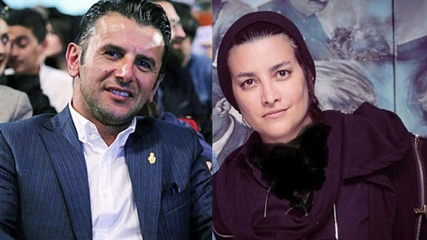 امین حیایی و همسر اول 