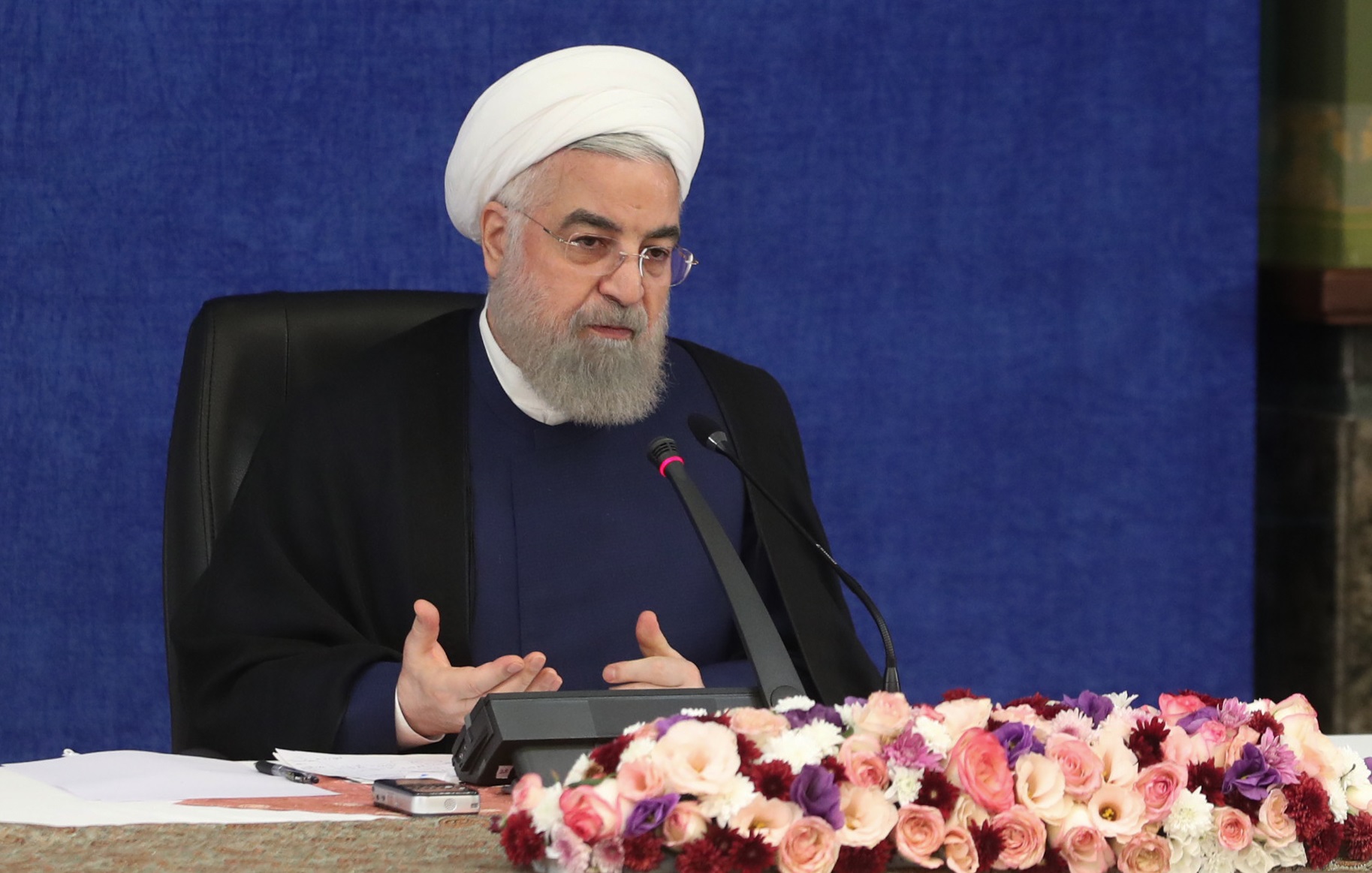 روحانی: عمل به پروتکل‌های بهداشتی به ۴۸ درصد کاهش یافته که خیلی پایین است