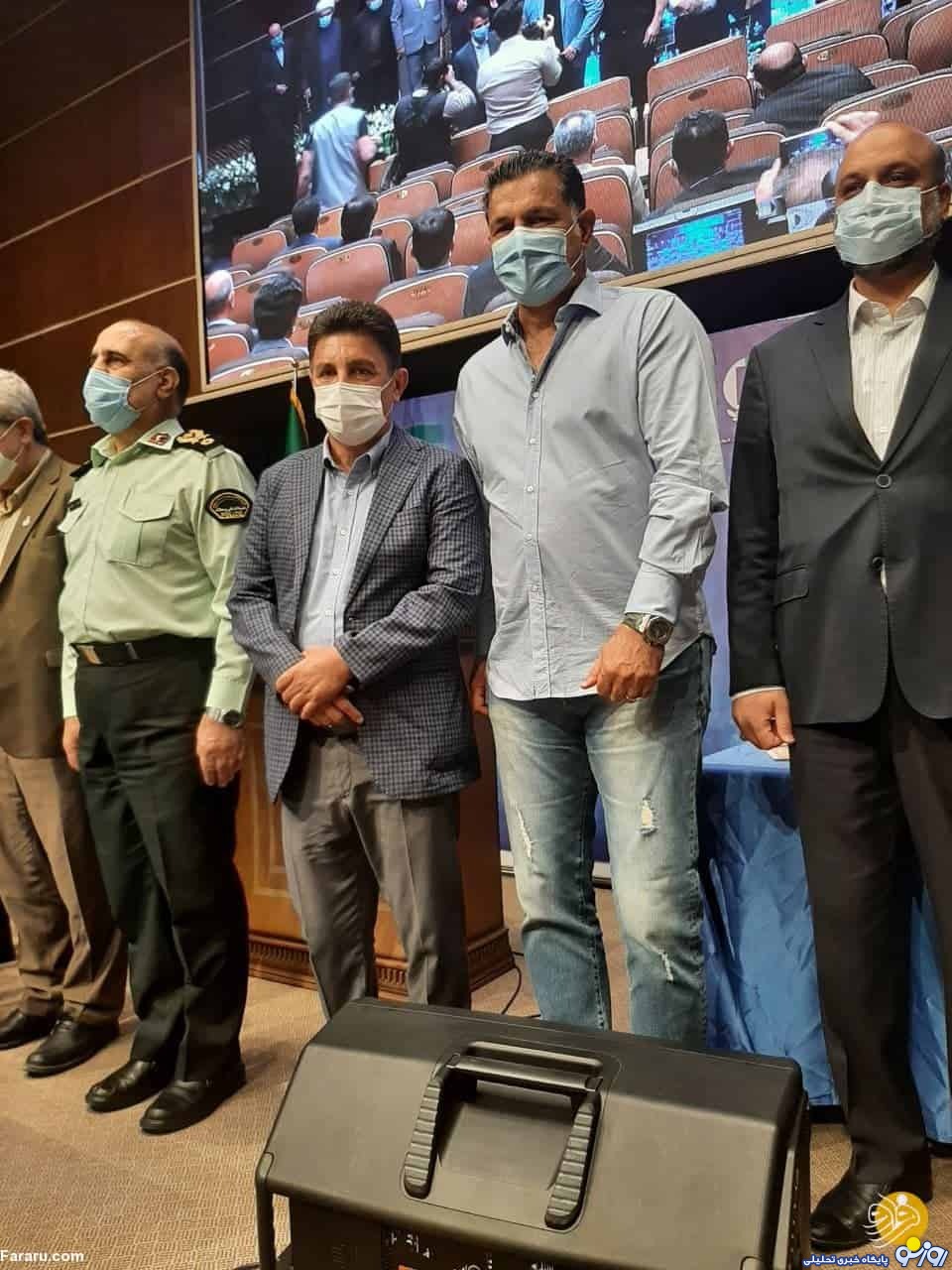 علی دایی و امیر قلعه‌نویی در مراسمی خاص/عکس