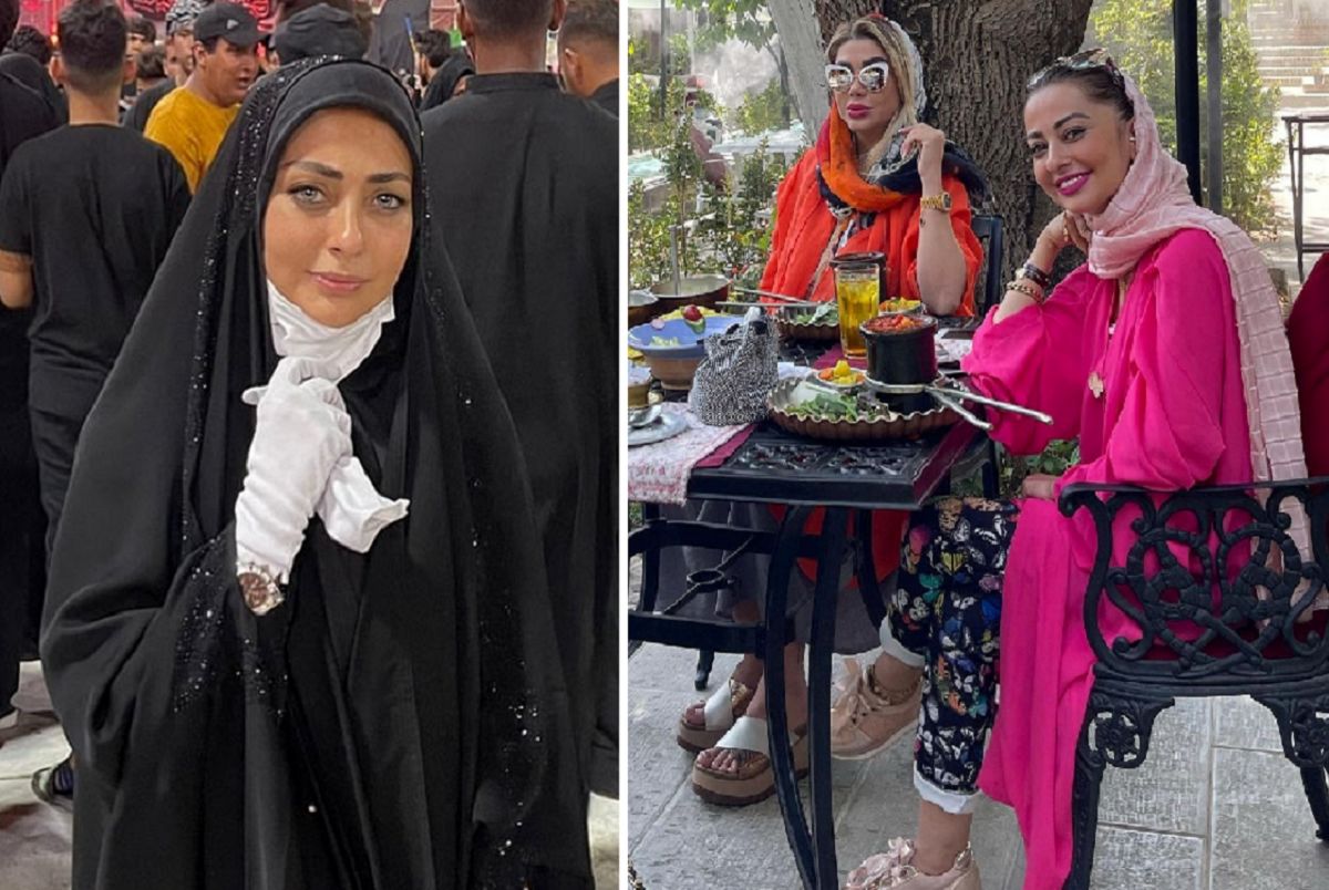 تناقض شدید در نوع پوشش نفیسه روشن/عکس تناقض شدید در نوع پوشش نفیسه روشن/عکس