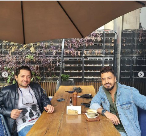 بهرام رادان و مهرداد صدیقیان در یک روز خاص/عکس