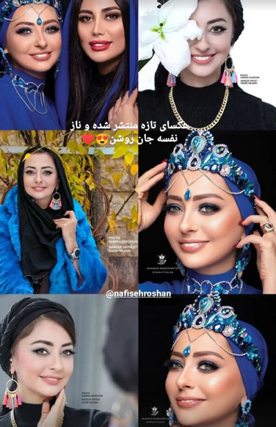 رونمایی از عکس های خاص عروسی نفیسه روشن رونمایی از عکس های خاص عروسی نفیسه روشن