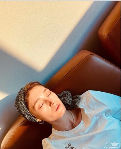 عکس گرفتن نوید محمدزاده از فرشته حسینی هنگام خواب