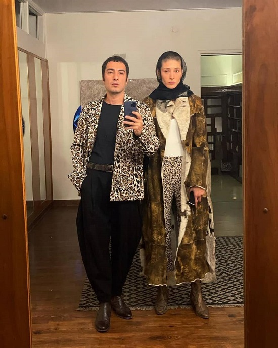 سلفیِ نوید محمدزاده و فرشته حسینی با تیپ خاص