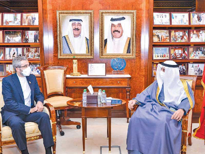 دیدار روز گذشته علی باقری کنی و نخست وزیر کویت