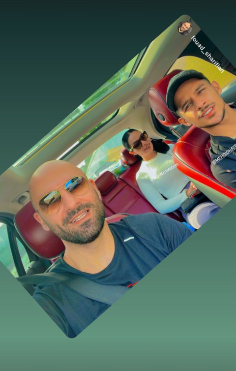 شاسی بلند رویایی زن مهدی قائدی در کنار رفیق فابریک/عکس