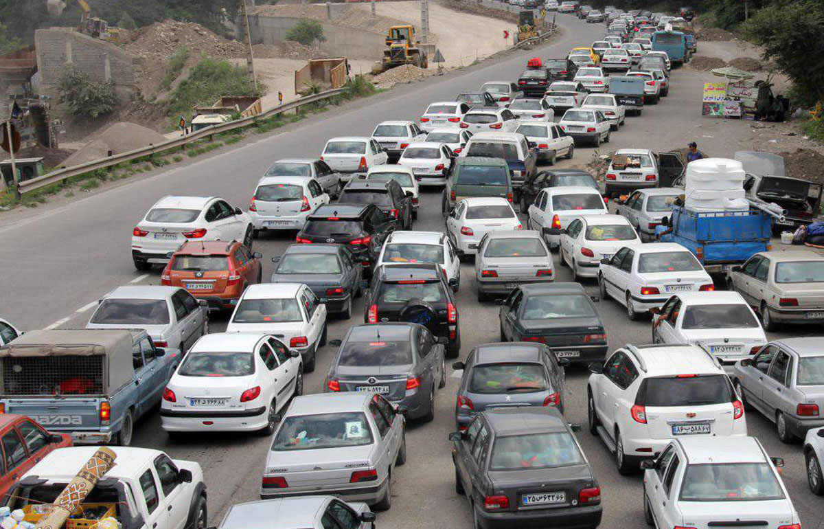 راه ها و شرایط امروز 15 فروردین 1401 / ترافیک سنگین در اتوبان قزوین - کرج