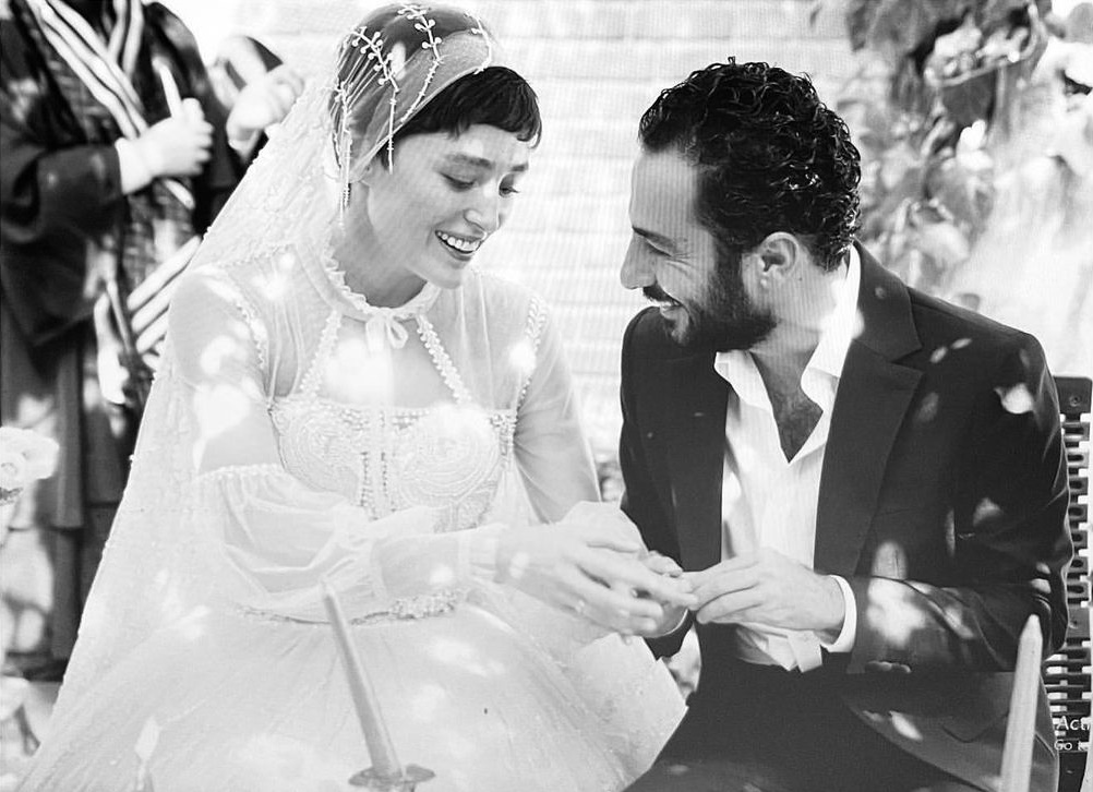 اولین عکس عروسی نوید محمدزاده و فرشته حسینی