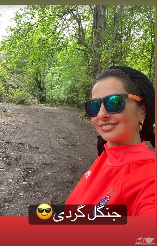 جنگل گردی تنها نفیسه روشن/عکس