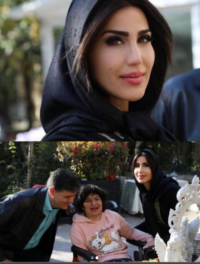 حضور همسر ایرانی سیدورف در مرکز خیریه در تهران