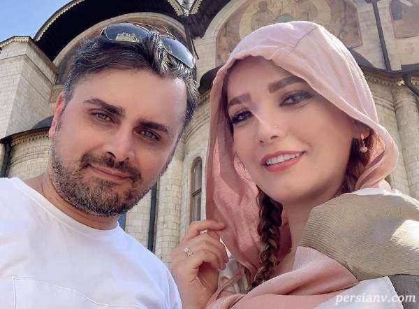 دو نفره های متین ستوده و همسر چشم رنگی اش + عکس