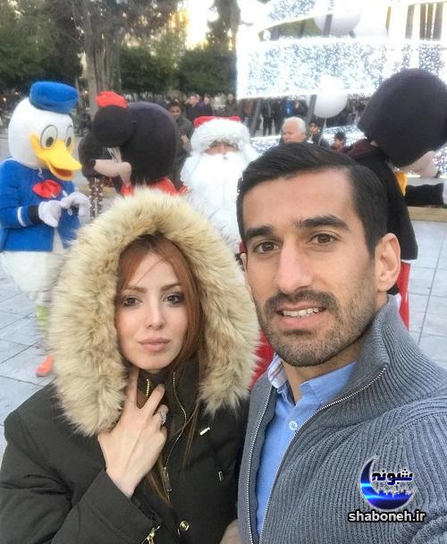 احسان حاج صفی و همسرش در یونان / عکس