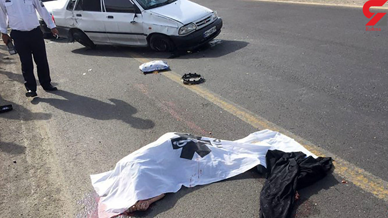 مرگ تلخ 2 کودک بخاطر نبستن کمربند در جاده قزوین