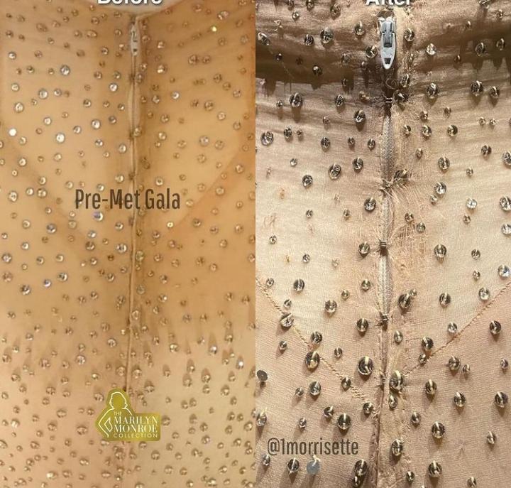 کیم کارداشیان لباس مرلین مونرو را پاره کرد! + عکس