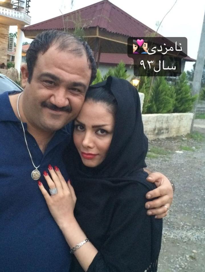 عکس لو رفته از دوران نامزدی مهران غفوریان و همسرش
