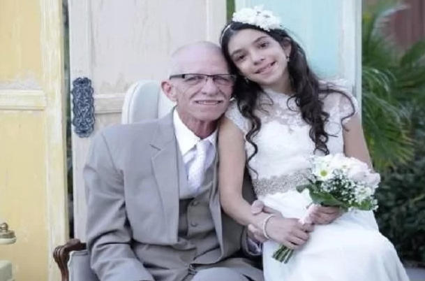 ازدواج عجیب دختر 11 ساله با پدرش/ عکس
