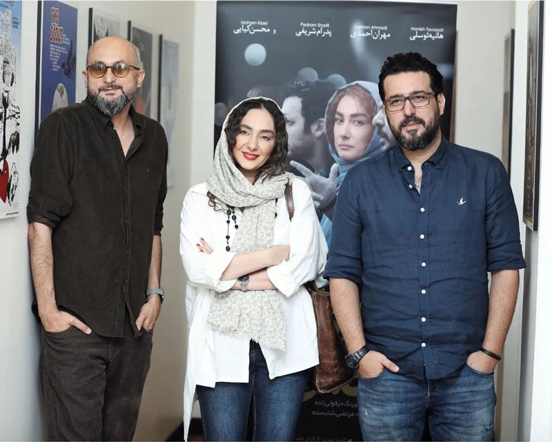 هانیه توسلی و حامد آهنگی در اکران «بی‌صدا حلزون»/عکس