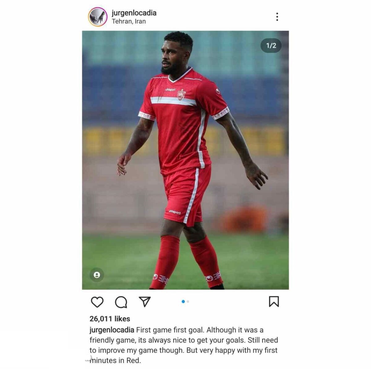 پیام جذاب یورگن لوکادیا برای پرسپولیسی ها پس از درخشش