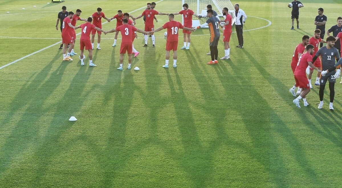 عجیب ترین تمرین ملی پوشان در قطر