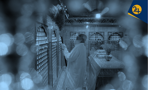 چرا فرزند رهبری برای اولینبار در غبارروبی حرم امام رضا در مشهد شرکت کرد؟ چرا فرزند رهبری برای اولینبار در غبارروبی حرم امام رضا در مشهد شرکت کرد؟