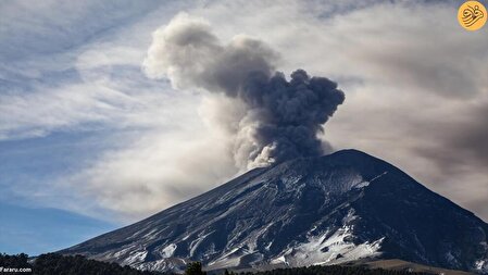 فوران آتشفشان پوپوکاتپتل در مکزیک/عکس