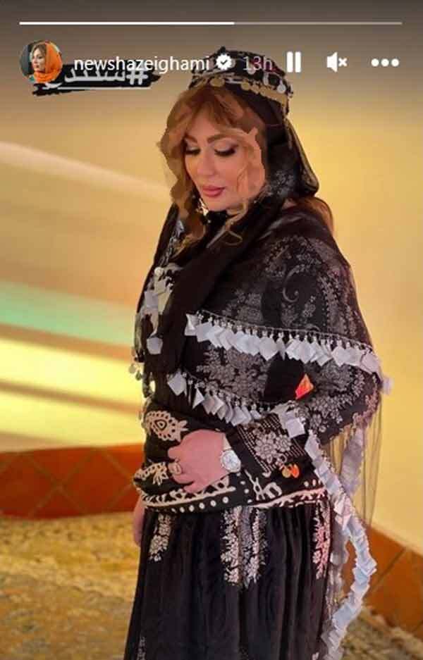 تیپ جدید نیوشا ضیغمی در قهوه ترک/عکس